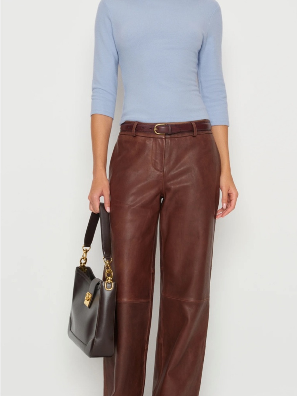 Reformation Camille Knit Top in ice water